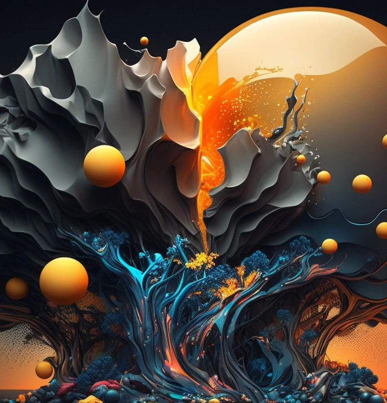 Form & Farbe – KI-Bildwelt · Midjourney